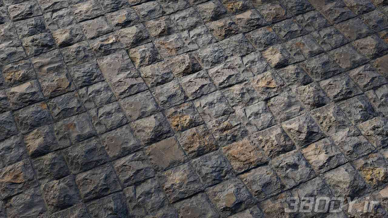 متریال دیوار سنگی stone wall عکس 1